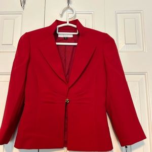 Brand New with tag Tahari 3pc red Tahari jacket with top and dress